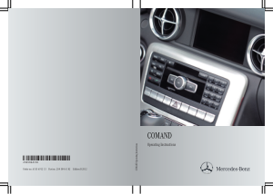 2012 Mercedes Benz C Class Sedan COMAND Operator Instruction Manual